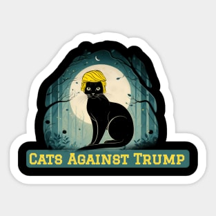 Cats Against Trump Sticker